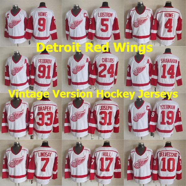 detroit red wings vintage version hockey jerseys 24 chris chelios 91 sergei fedorov 9 gordie howe 19 steve yzerman 5 nicklas lidstrom stitch, Black;red
detroit red wings vintage version hockey jerseys 24 chris chelios 91 sergei fedorov 9 gordie howe 19 steve yzerman 5 nicklas lidstrom stitch, Black;red