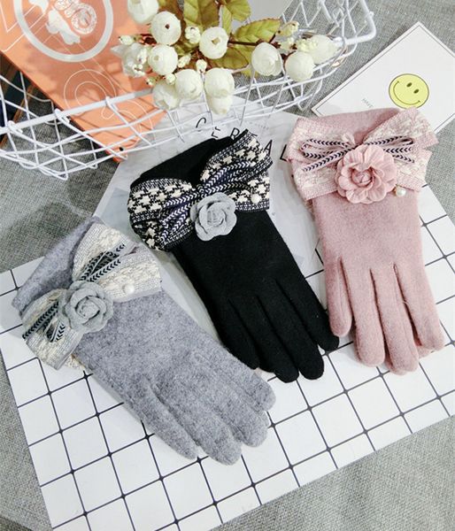 five fingers gloves korean touch screen wool bow warm knitted women spring winter thick cashmere lovely mittens, Blue;gray
five fingers gloves korean touch screen wool bow warm knitted women spring winter thick cashmere lovely mittens, Blue;gray