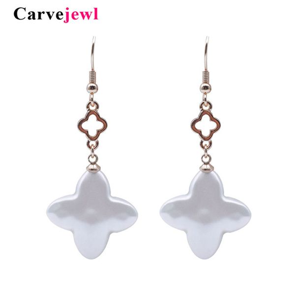 dangle & chandelier carvejewl acrylic pearl earrings clover charm for women jewelry plastic hook anti allergy korean, Silver
dangle & chandelier carvejewl acrylic pearl earrings clover charm for women jewelry plastic hook anti allergy korean, Silver