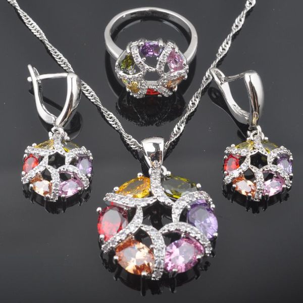 2020 new multicolor zirconia jewelry sets for women silver color wedding jewelry earrings pendant necklace rings qz0569
2020 new multicolor zirconia jewelry sets for women silver color wedding jewelry earrings pendant necklace rings qz0569
