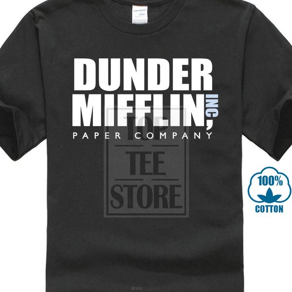 2018 short sleeve dunder mifflin inc men t shirt paper company the sign logo office insignia
2018 short sleeve dunder mifflin inc men t shirt paper company the sign logo office insignia