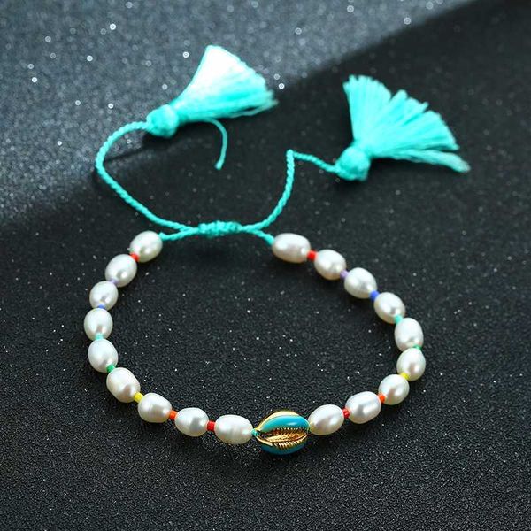 freshwater pearl beads women bracelet with shell adjustable rope chain tassel bohe female jewelry, Golden;silver
freshwater pearl beads women bracelet with shell adjustable rope chain tassel bohe female jewelry, Golden;silver