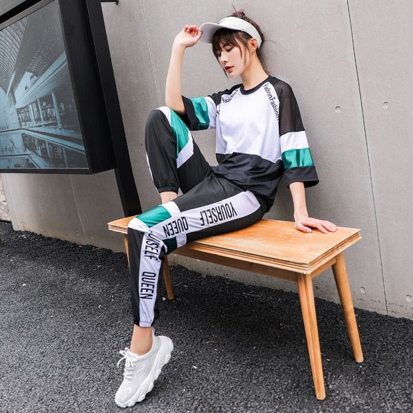 yoga outfits large size fitness women's suit room summer loose short sleeve fat mm sports quick drying clothes casual running cl, White;red
yoga outfits large size fitness women's suit room summer loose short sleeve fat mm sports quick drying clothes casual running cl, White;red
