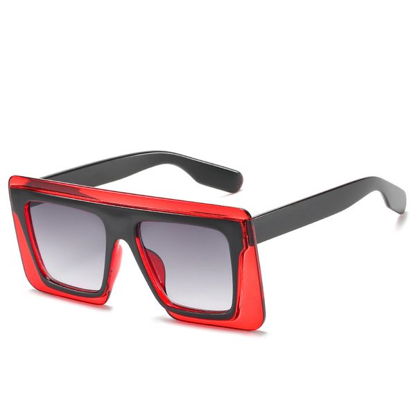2020 vintage designer oversized square sunglasses women men big frame fashion gradient sun glasses for female uv400, White;black
2020 vintage designer oversized square sunglasses women men big frame fashion gradient sun glasses for female uv400, White;black