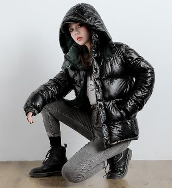 wholesale pure black short women's new loose bright casual stand-up collar small padded jacket thick coat
wholesale pure black short women's new loose bright casual stand-up collar small padded jacket thick coat