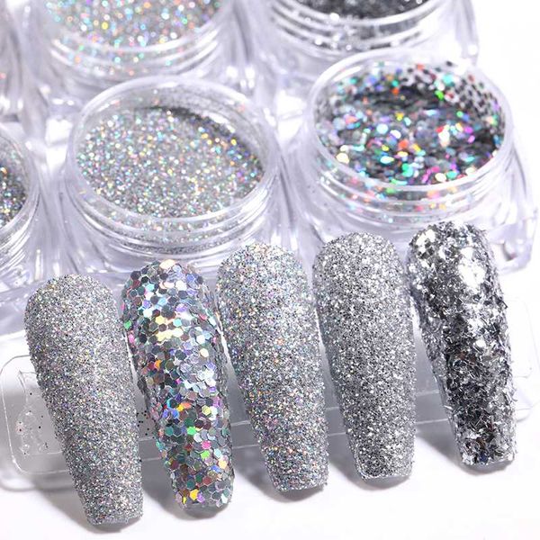 6 boxes silver holographics nail glitter set colorful series nail sequins polish flakes manicuring slice palliette decor, Silver;gold
6 boxes silver holographics nail glitter set colorful series nail sequins polish flakes manicuring slice palliette decor, Silver;gold