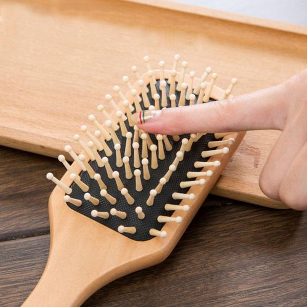 hair brushes 1pcs wooden paddle pointed handle teeth brush antistatic cushion comb 2 colors care spa massage, Silver
hair brushes 1pcs wooden paddle pointed handle teeth brush antistatic cushion comb 2 colors care spa massage, Silver