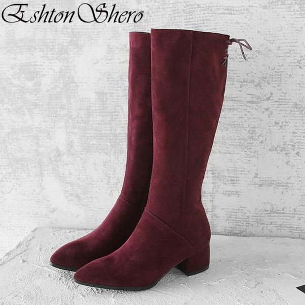 eshtonshero обувь женщина колено высокие сапоги kid suede med каблука моды остроконечные toe зимы дамы мотоциклов сапоги размер 34-39, Black
eshtonshero обувь женщина колено высокие сапоги kid suede med каблука моды остроконечные toe зимы дамы мотоциклов сапоги размер 34-39, Black