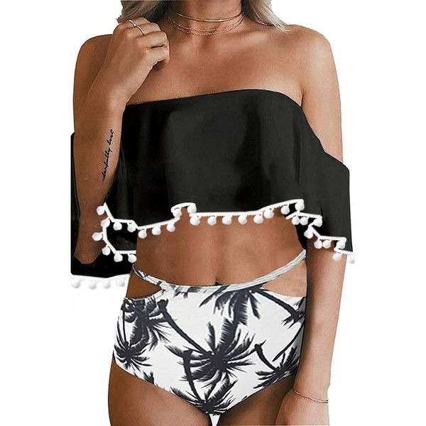 womens designershiying seaside holiday bikini breast plastering flounces tassels high waist printing split swimsuit 411297, White;black
womens designershiying seaside holiday bikini breast plastering flounces tassels high waist printing split swimsuit 411297, White;black