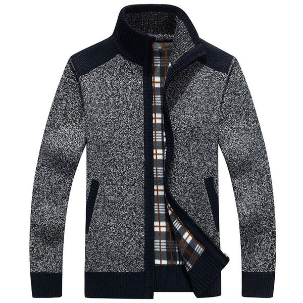 men's sweaters mens mandarin collar cardigan pocket patchwork warm zipper autumn winter thick jackets knitted casual male sweater drop, White;black
men's sweaters mens mandarin collar cardigan pocket patchwork warm zipper autumn winter thick jackets knitted casual male sweater drop, White;black