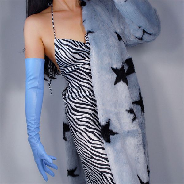extra long leather gloves 60cm lengthen simulation leather sheepskin light blue sky blue women gloves export quality pu144, Blue;gray
extra long leather gloves 60cm lengthen simulation leather sheepskin light blue sky blue women gloves export quality pu144, Blue;gray