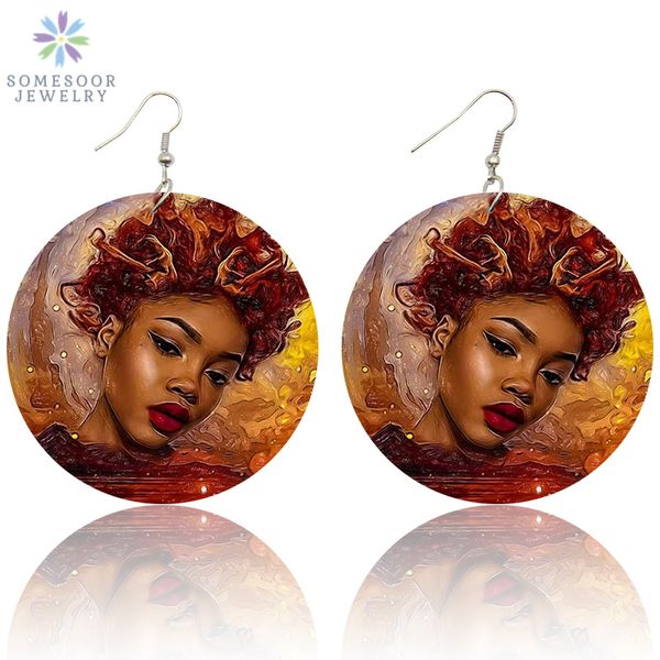 dangle & chandelier somesoor both sides painting black queen afro wood portrait earrings african natural hair ear jewelry for women gifts, Silver
dangle & chandelier somesoor both sides painting black queen afro wood portrait earrings african natural hair ear jewelry for women gifts, Silver