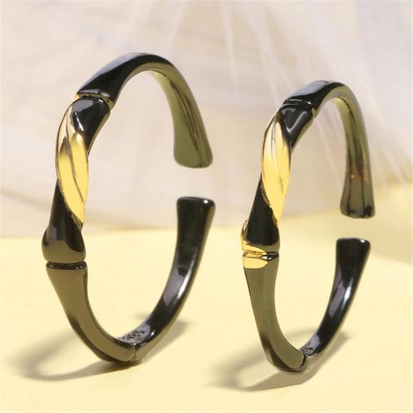 cluster rings sliver arrival promotion price bamboo lovers ring black gold love adjustable couple accesorios gmnr200, Golden;silver
cluster rings sliver arrival promotion price bamboo lovers ring black gold love adjustable couple accesorios gmnr200, Golden;silver