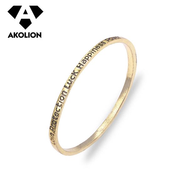 akolion fashion bracelet for women simple vintage bronze color personality romantic letter bracelet female btjz--32, Black
akolion fashion bracelet for women simple vintage bronze color personality romantic letter bracelet female btjz--32, Black