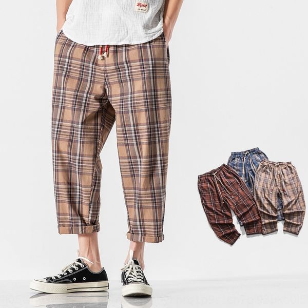 men's new loose straight plaid men's harem chinese style cotton and linen large size pants casual pantscotton linen chinos casual, Blue
men's new loose straight plaid men's harem chinese style cotton and linen large size pants casual pantscotton linen chinos casual, Blue