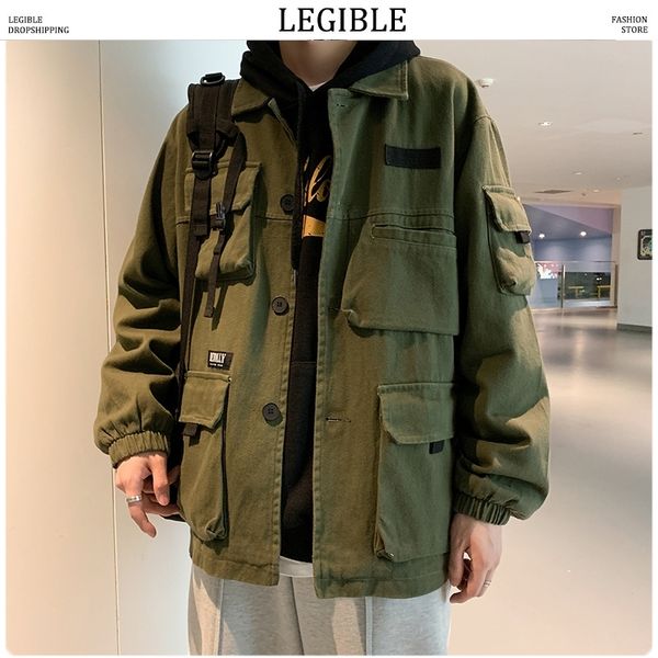 legible men spring safari style jackets 2020 men's hip hop fashion cotton jacket clothes male fashion coat oversize, Black;brown
legible men spring safari style jackets 2020 men's hip hop fashion cotton jacket clothes male fashion coat oversize, Black;brown