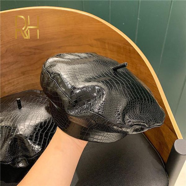 berets pu leather beret hats for women winter flat cap female feminina fashion autumn bone gorras painter rh, Blue;gray
berets pu leather beret hats for women winter flat cap female feminina fashion autumn bone gorras painter rh, Blue;gray