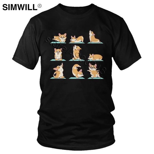 funny corgi yoga t shirt men's soft cotton pet dog lover t-shirts short sleeved round neck tees streetwear oversize gift
funny corgi yoga t shirt men's soft cotton pet dog lover t-shirts short sleeved round neck tees streetwear oversize gift