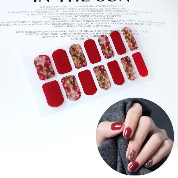 fashion full cover nail polish wraps adhesive nail stickers art decorations manicure tools environmental for woman d43, Black
fashion full cover nail polish wraps adhesive nail stickers art decorations manicure tools environmental for woman d43, Black