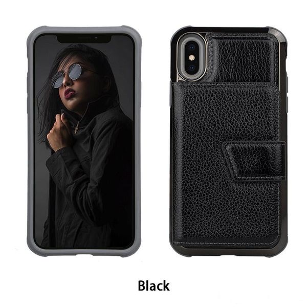 hybrid 2 in1 wallet mirror case pu leather shockproof back cover pouch with card slot stand for iphone x xs max s10
hybrid 2 in1 wallet mirror case pu leather shockproof back cover pouch with card slot stand for iphone x xs max s10