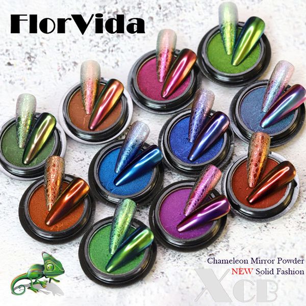 florvida new solid chameleon magic glitter mirror powder for manicure holographic chrome pigment dusts rubs on nails design, Silver;gold
florvida new solid chameleon magic glitter mirror powder for manicure holographic chrome pigment dusts rubs on nails design, Silver;gold