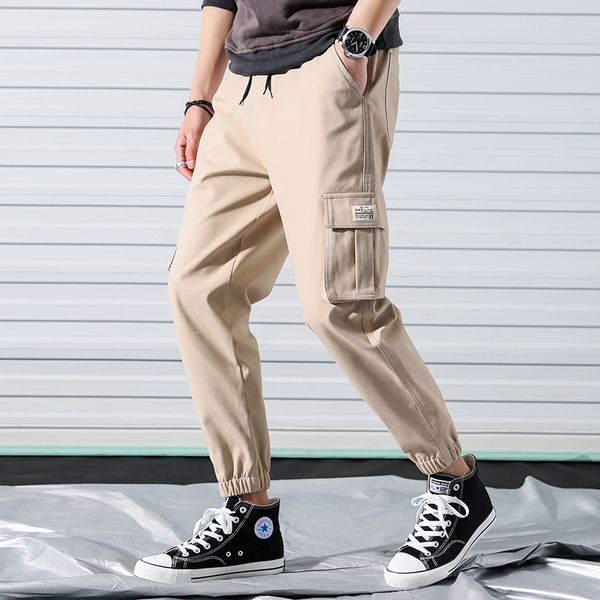 2020men fashion all-match cargo pants multi-pocket streetwear beam feet trousers sweatpants jogger men cotton casual pants, Black
2020men fashion all-match cargo pants multi-pocket streetwear beam feet trousers sweatpants jogger men cotton casual pants, Black