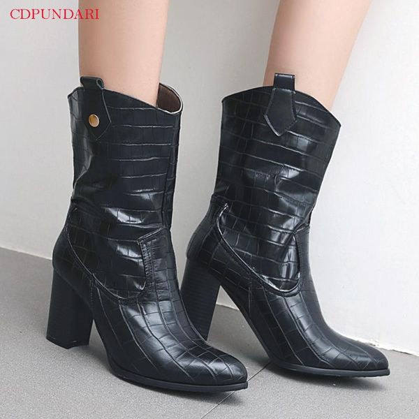 western cowboy boots black ankle boots for women high heels ladies autumn winter short botas mujer chaussure femme
western cowboy boots black ankle boots for women high heels ladies autumn winter short botas mujer chaussure femme