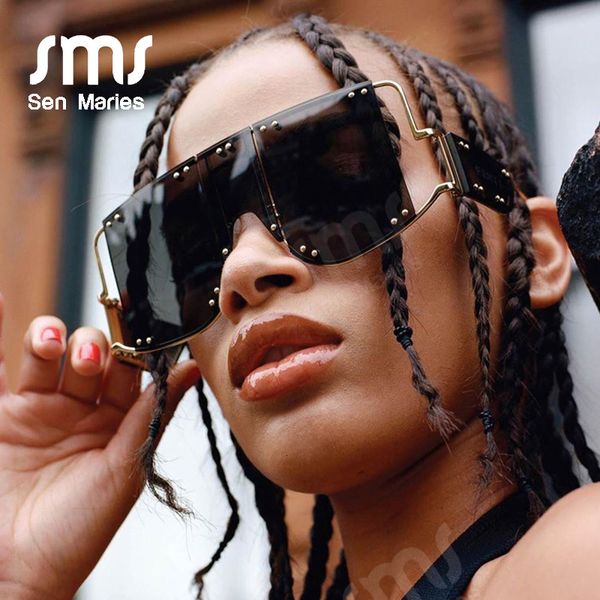 fashion square sunglasses women new oversized mirror men shades glasses luxury brand metal rivet trend unique female eyewear s0bl, White;black
fashion square sunglasses women new oversized mirror men shades glasses luxury brand metal rivet trend unique female eyewear s0bl, White;black