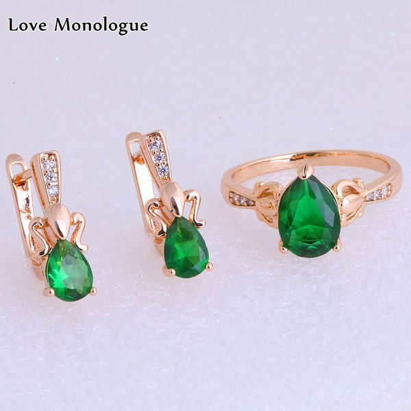 love monologue classic water drop green imitation emerald & cubic zirconia gold color ring & stud earring jewelry sets x0167, Silver
love monologue classic water drop green imitation emerald & cubic zirconia gold color ring & stud earring jewelry sets x0167, Silver
