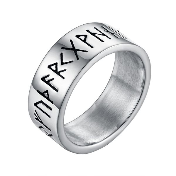 valily antique silver--color retro viking rune ring stainless steel amulet vintage norse rune rings male jewelry for women, Golden;silver
valily antique silver--color retro viking rune ring stainless steel amulet vintage norse rune rings male jewelry for women, Golden;silver