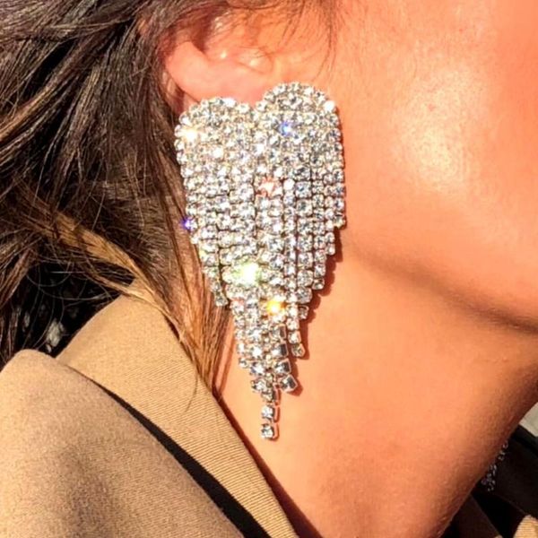 dangle & chandelier shiny rhinestone angle charm drop earrings for women fashion jewelry brand collection accessories, Silver
dangle & chandelier shiny rhinestone angle charm drop earrings for women fashion jewelry brand collection accessories, Silver
