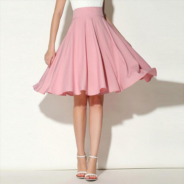 new 2020 sweet pleated skirt pink spring knee length skirt casual party skirt faldas drop shipping, Black
new 2020 sweet pleated skirt pink spring knee length skirt casual party skirt faldas drop shipping, Black