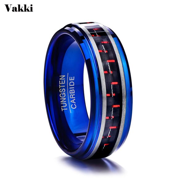 wedding rings vakki full size 7-12 vintage men inlaid red carbon fiber blue tungsten carbide ring 8mm anillos, Slivery;golden
wedding rings vakki full size 7-12 vintage men inlaid red carbon fiber blue tungsten carbide ring 8mm anillos, Slivery;golden