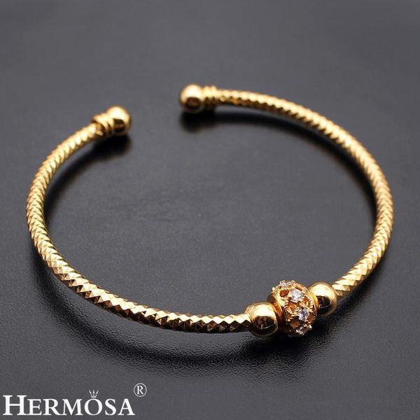 bangle hermosa lucky yellow gold adjustable 7.5-9 inches open bracelet perfect party show jewelry pretty lady, Black
bangle hermosa lucky yellow gold adjustable 7.5-9 inches open bracelet perfect party show jewelry pretty lady, Black