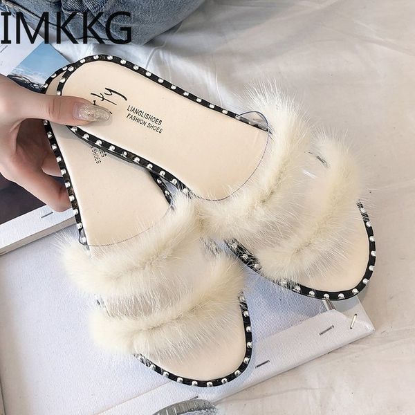 women's slippers indoor flat warm furry slippers outside girls plush sandals women slides flip flops y10179, Black
women's slippers indoor flat warm furry slippers outside girls plush sandals women slides flip flops y10179, Black