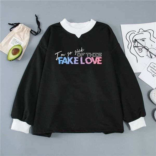 kpop fake love letter printing hoody women long sleeve sweatshirt fashion casual harajuku hoodie streetwear tee femme t, Black
kpop fake love letter printing hoody women long sleeve sweatshirt fashion casual harajuku hoodie streetwear tee femme t, Black
