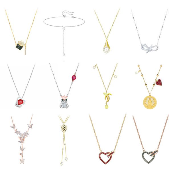 1: 1 original swa diy jewelry simple modern fashion trend necklace french fries heart shaped diamond female, Silver
1: 1 original swa diy jewelry simple modern fashion trend necklace french fries heart shaped diamond female, Silver