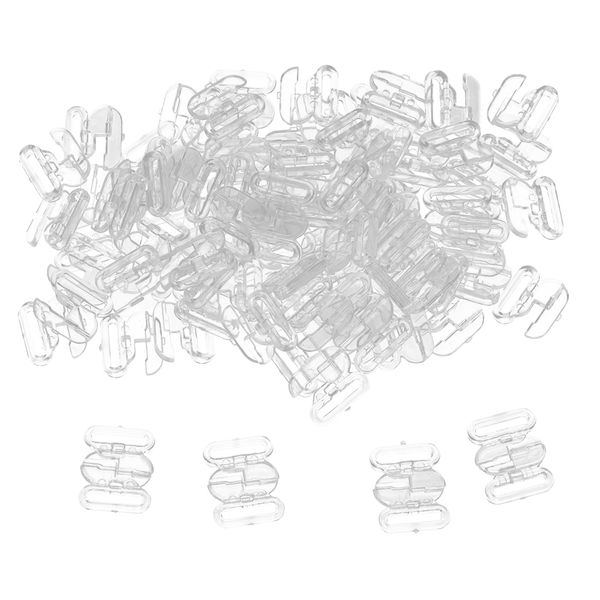 50pcs plastic lingerie adjustment strap slides hardware sewing clips clasp hooks, Black
50pcs plastic lingerie adjustment strap slides hardware sewing clips clasp hooks, Black
