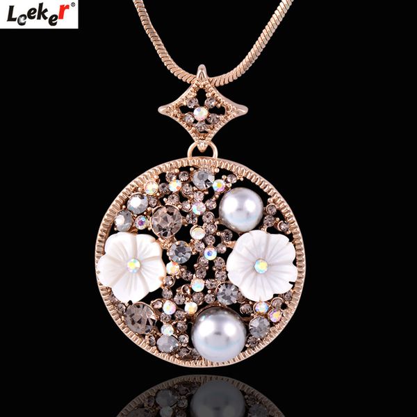 leeker women vintage gray pearl round pendant long necklace with cubic zirconia black gold color snake chain 397 lk4, Silver
leeker women vintage gray pearl round pendant long necklace with cubic zirconia black gold color snake chain 397 lk4, Silver