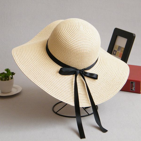 wide brim hats summer korean large brimmed sun hat folding, Blue;gray
