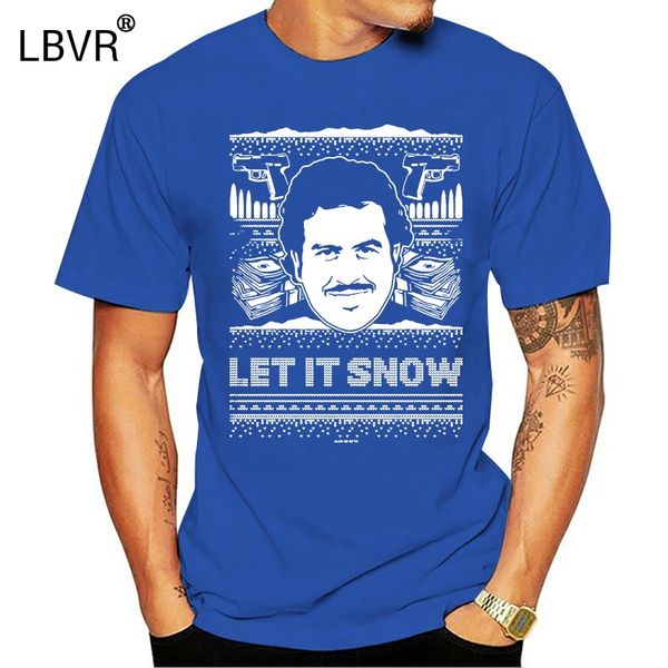 haase unlimited men's let it snow pablo escobar t-shirt