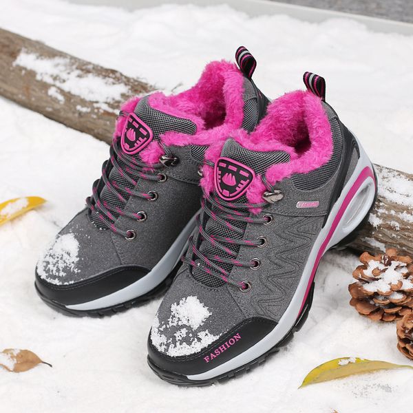 boots winter women's casual shoes outdoor hiking platform fashion non-slip increased plus velvet warm female, Black
boots winter women's casual shoes outdoor hiking platform fashion non-slip increased plus velvet warm female, Black