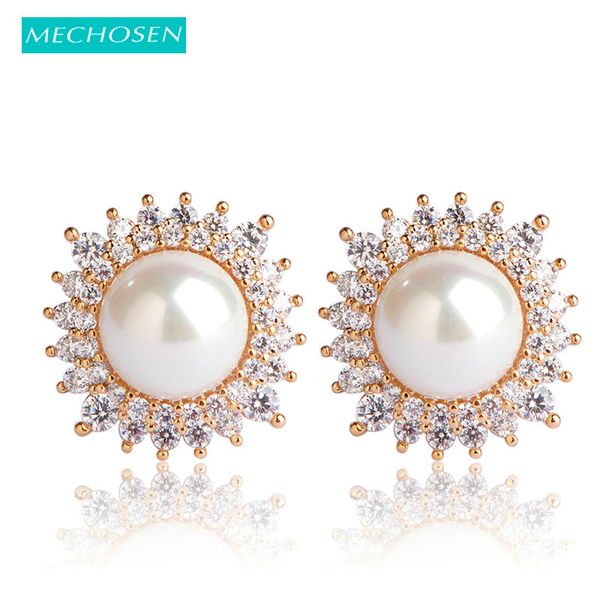 stud mechosen simulated-pearl earrings gold color crystal orecchini for women large beads copper brincos ears piercing schmuck, Golden;silver
stud mechosen simulated-pearl earrings gold color crystal orecchini for women large beads copper brincos ears piercing schmuck, Golden;silver
