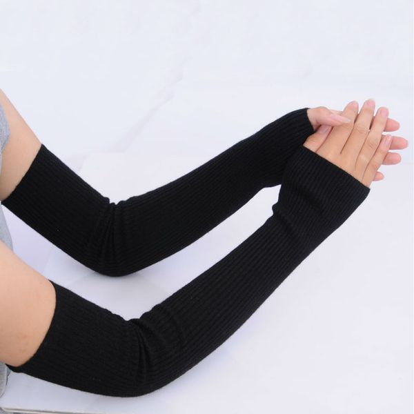 fingerless gloves wholesale autumn winter 50cm women' wool arm warmers knitted woolen sleeve solid superfine long, Blue;gray
fingerless gloves wholesale autumn winter 50cm women' wool arm warmers knitted woolen sleeve solid superfine long, Blue;gray