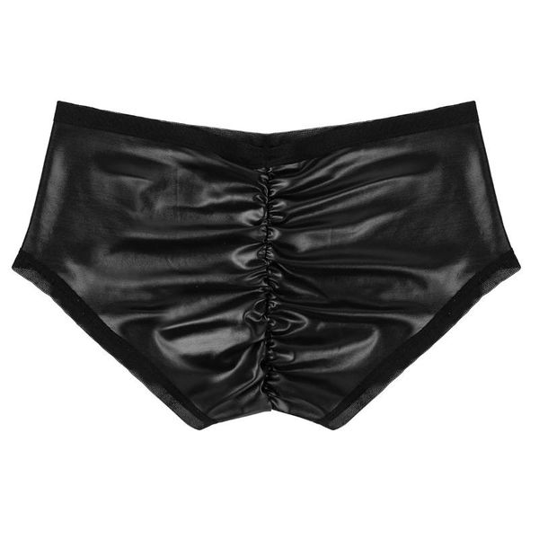 women's panties faux leather wet look lingerie clubwear exotic back ruffled stretchy mini briefs micro thong underwear, Black;pink
women's panties faux leather wet look lingerie clubwear exotic back ruffled stretchy mini briefs micro thong underwear, Black;pink