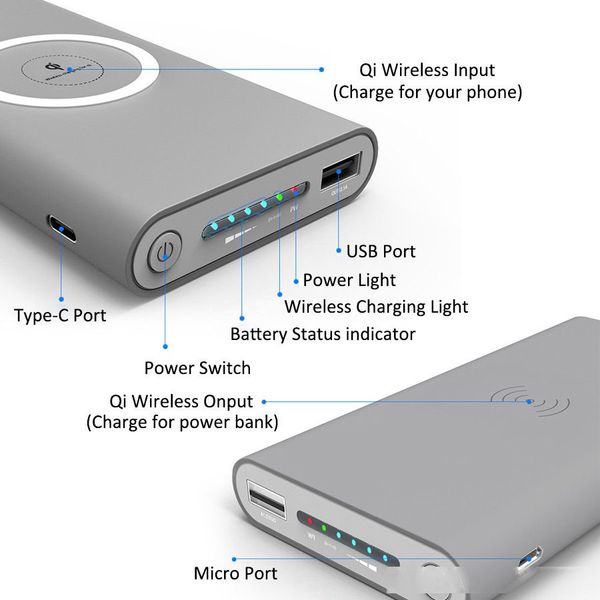 10000mah universal portable power bank qi wireless charger for iphone 11 11pro x xr xs max powerbank mobile phone wireless charger
10000mah universal portable power bank qi wireless charger for iphone 11 11pro x xr xs max powerbank mobile phone wireless charger