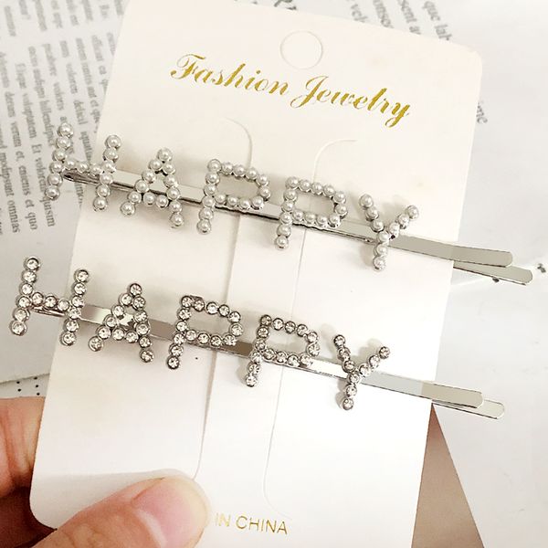 hc036 fashion crystal shining letter hairpins pearl rhinestone happy word bling hair clips lady custom barrette hair jewelry, Golden;silver
hc036 fashion crystal shining letter hairpins pearl rhinestone happy word bling hair clips lady custom barrette hair jewelry, Golden;silver