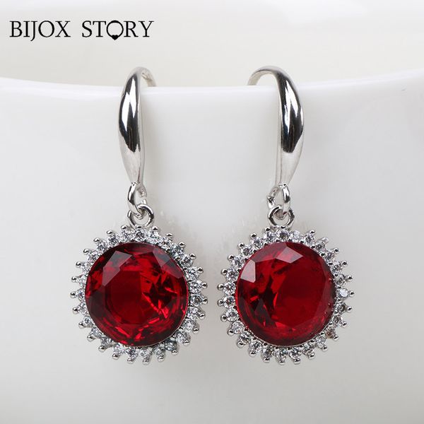 bijox story 925 silver earring round shaped amethyst ruby gemstone drop earrings elegant jewelry for female wedding party gifts
bijox story 925 silver earring round shaped amethyst ruby gemstone drop earrings elegant jewelry for female wedding party gifts