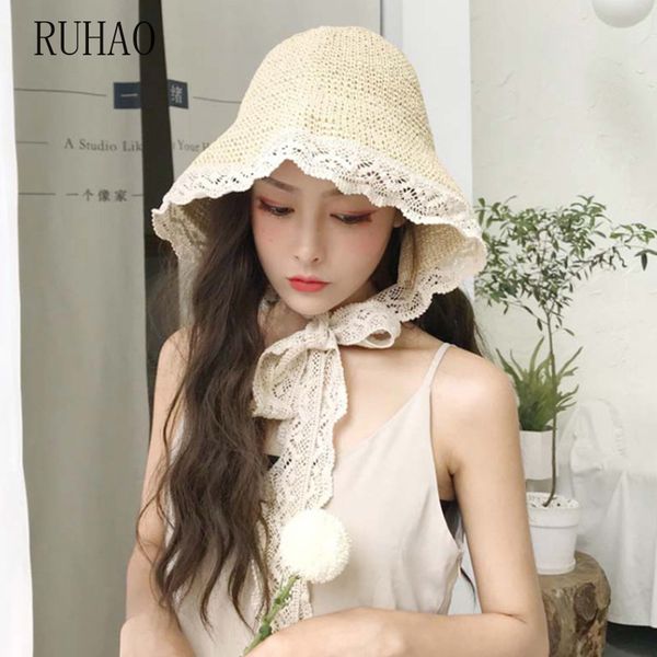 wide brim hats ruhao women's summer caps for beach girls lace hat cap korean women panama bone chapeu, Blue;gray
wide brim hats ruhao women's summer caps for beach girls lace hat cap korean women panama bone chapeu, Blue;gray