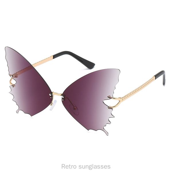 sunglasses fashion simple men women's frameless trimming sun glasses wavy big frame butterfly shaped metal female uv400 fml, White;black
sunglasses fashion simple men women's frameless trimming sun glasses wavy big frame butterfly shaped metal female uv400 fml, White;black